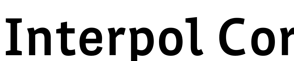 Interpol-Correspondence-Semibold font family download free