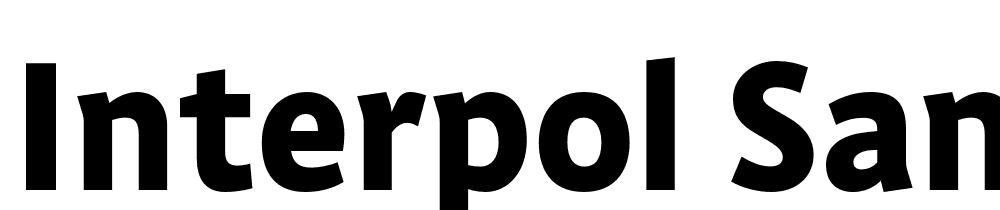 Interpol-Sans font family download free