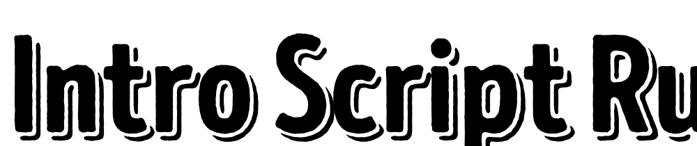 Intro Script Rust font family download free