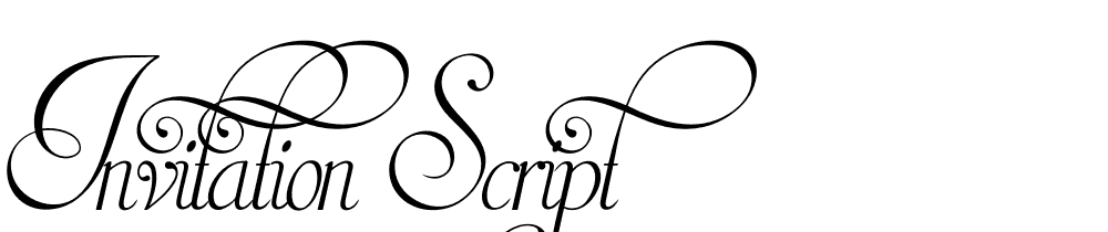 Invitation Script font family download free