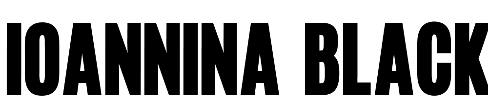 Ioannina-Black font family download free