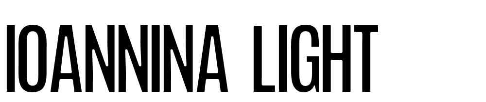 Ioannina-Light font family download free