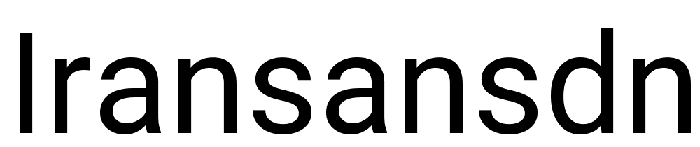 IRANSansDN font family download free