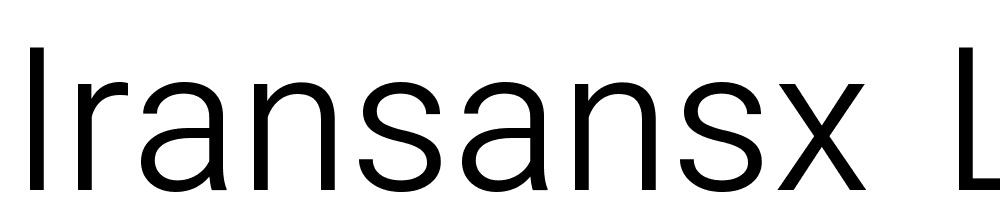 IRANSansX-Light font family download free