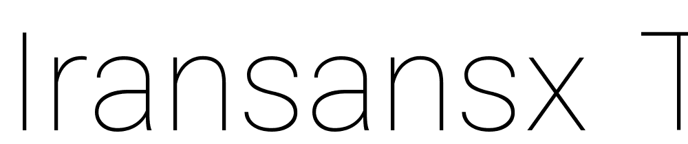 IRANSansX-Thin font family download free