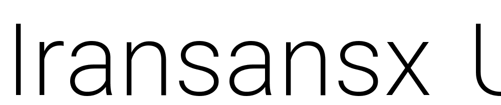 IRANSansX-UltraLight font family download free