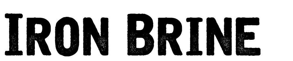 iron-brine font family download free