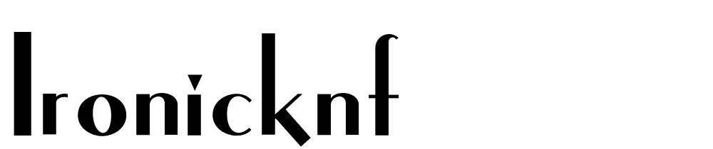 IronickNF font family download free