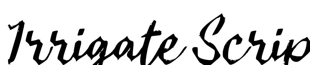 Irrigate-Script font family download free