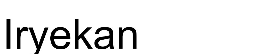 iryekan font family download free