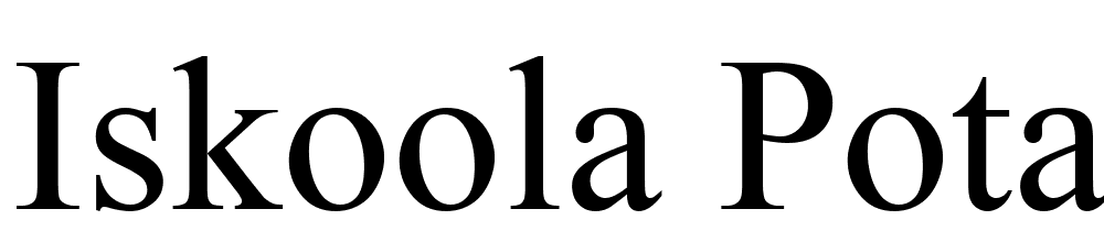 Iskoola Pota font family download free