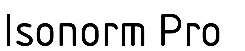 Isonorm Pro font family download free