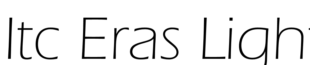 ITC-Eras-Light font family download free