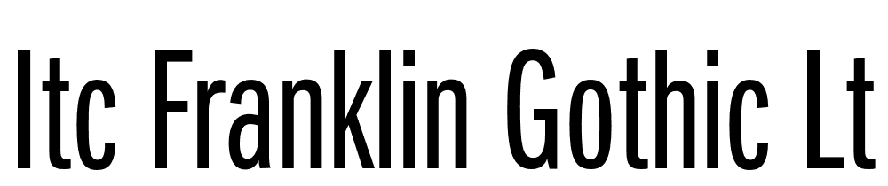 ITC-Franklin-Gothic-LT-Pro-Book-Extra-Compressed font family download free