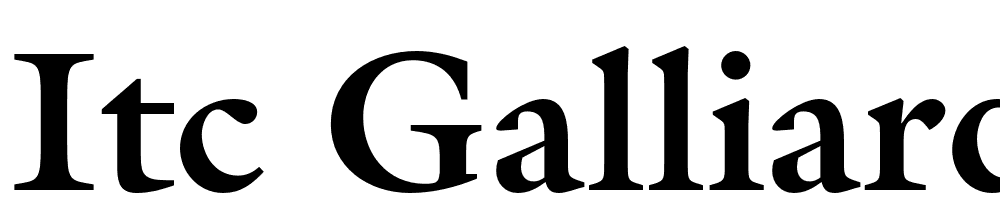 ITC-Galliard-Bold font family download free