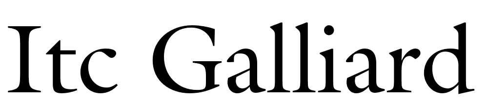 ITC-Galliard-Roman font family download free