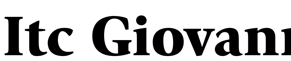 ITC-Giovanni-Std-Black font family download free