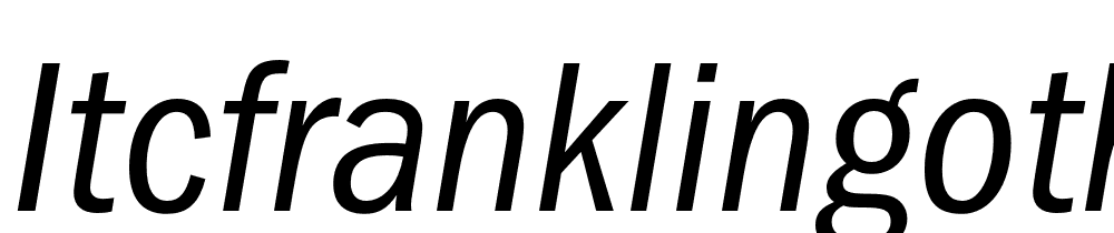 ITCFranklinGothic-LT-Pro-CnBkIt font family download free