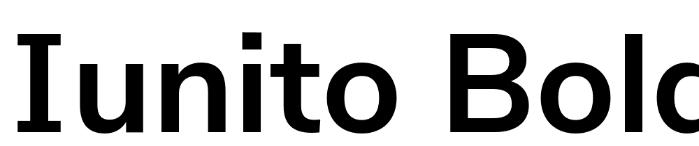 Iunito-Bold font family download free