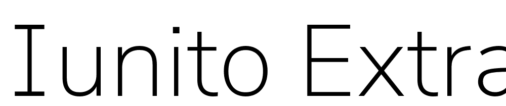 Iunito-ExtraLight font family download free