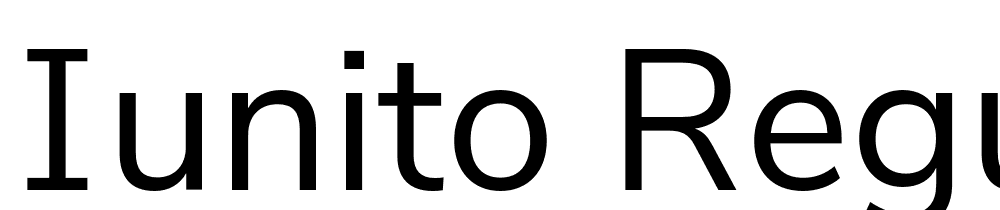 Iunito-Regular font family download free