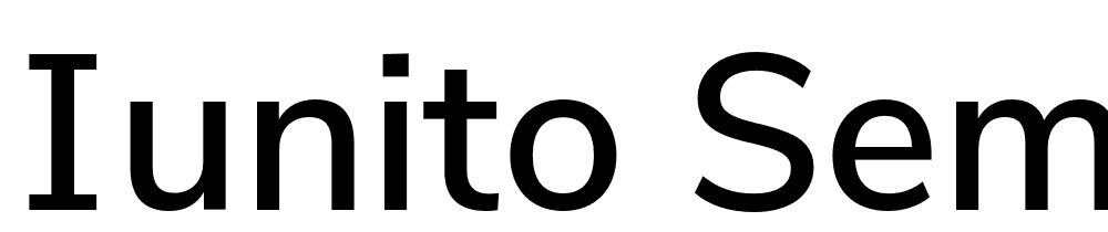 Iunito-SemiBold font family download free