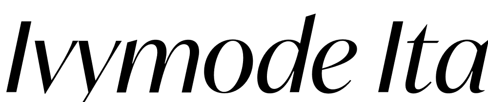 IvyMode-Italic font family download free