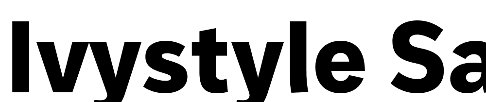 IvyStyle-Sans-Bold font family download free