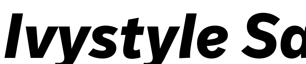 IvyStyle-Sans-Bold-Italic font family download free