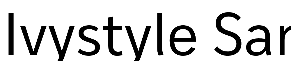 IvyStyle-Sans font family download free