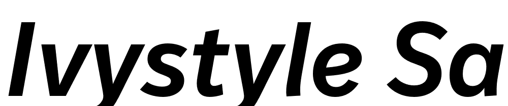 IvyStyle-Sans-SemiBold-Italic font family download free