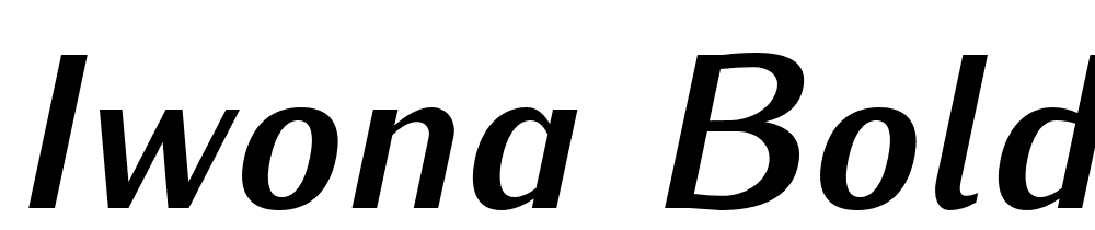 Iwona-Bold-Italic font family download free