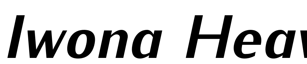 Iwona-Heavy-Italic font family download free