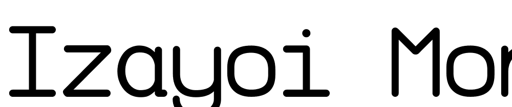 Izayoi-Monospaced font family download free