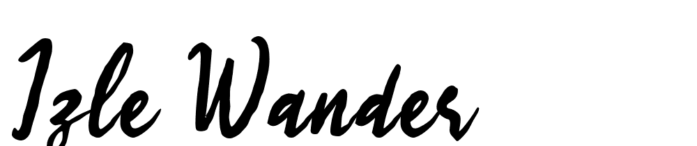 Izle-Wander font family download free