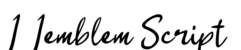 j-jemblem-script font family download free