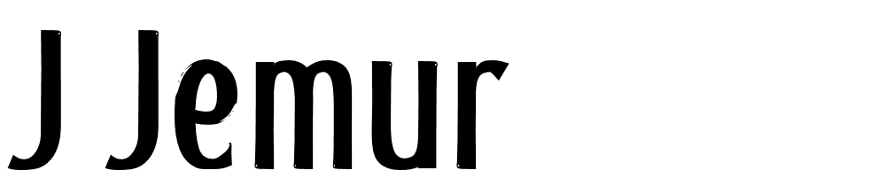 J Jemur font family download free