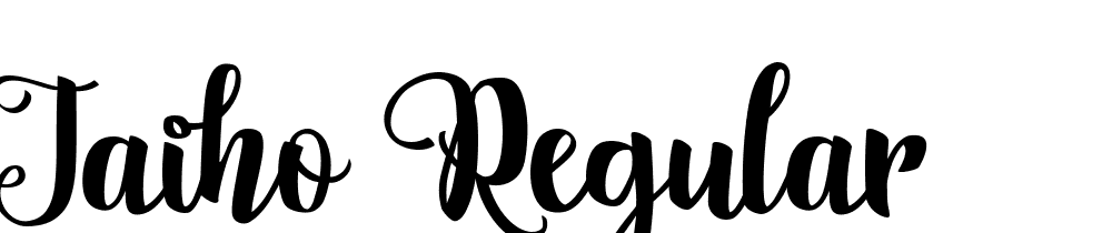 Jaiho-Regular font family download free