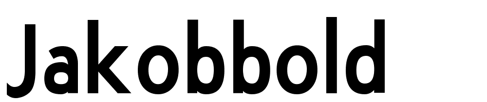 JakobBold font family download free