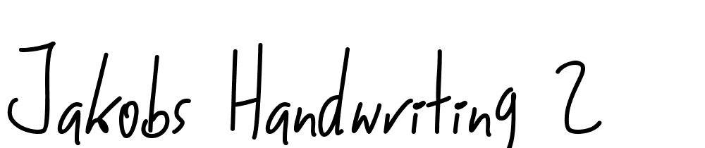 Jakobs-Handwriting-2 font family download free