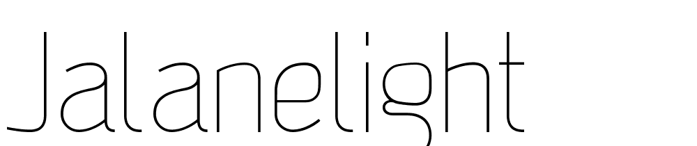 Jalanelight font family download free