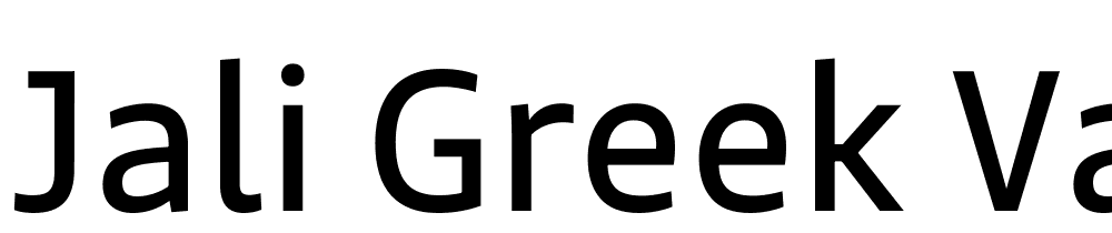 Jali Greek Variable font family download free