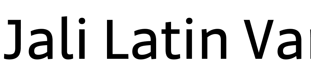 Jali-Latin-Variable-Regular font family download free