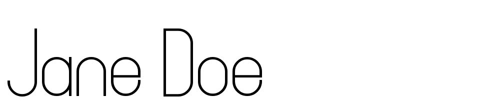 jane_doe font family download free