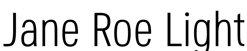 Jane-Roe-Light font family download free