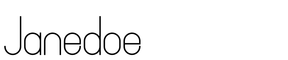 JaneDoe font family download free