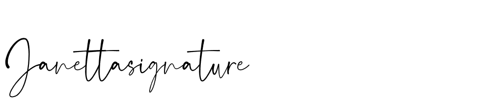 JanettaSignature font family download free