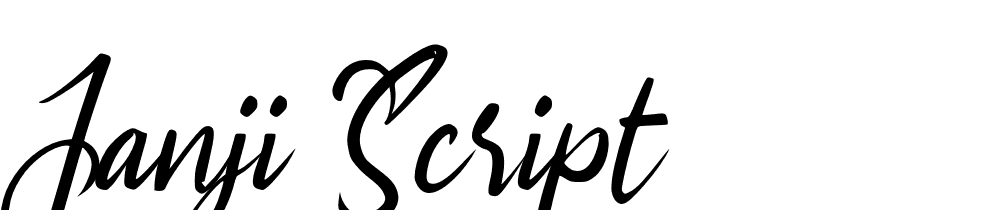 Janji-Script font family download free