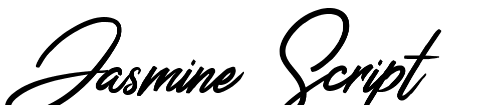 Jasmine-Script font family download free