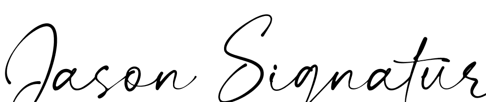 Jason-Signature font family download free